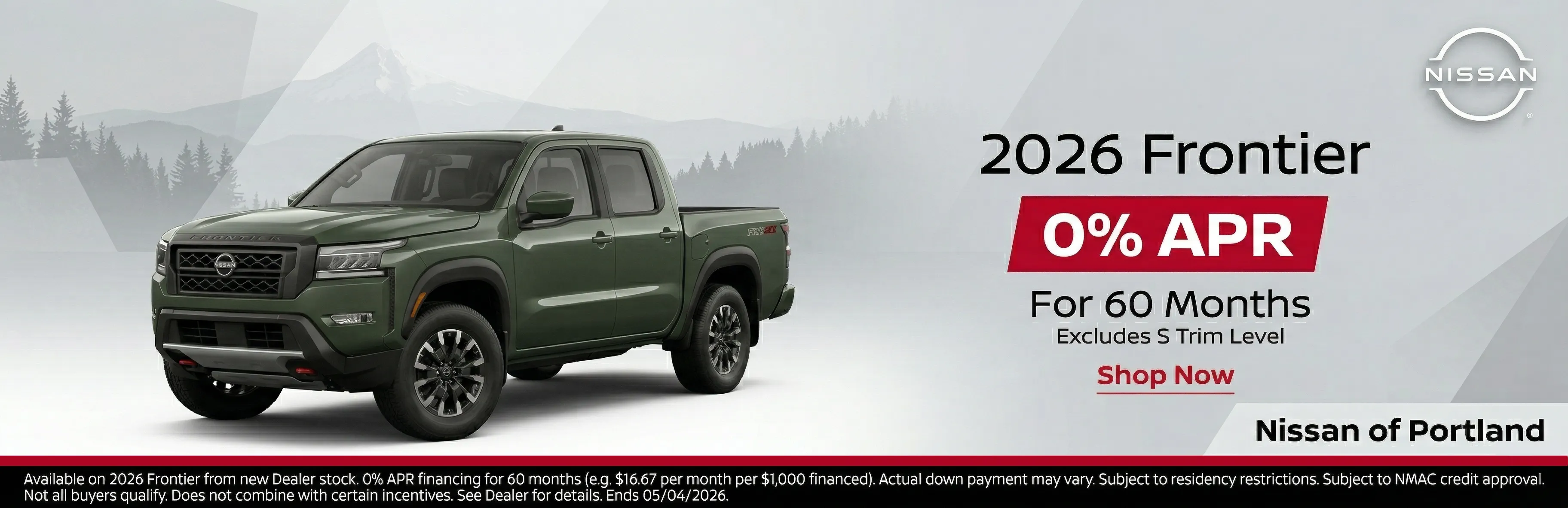 New 2026 Frontier Special